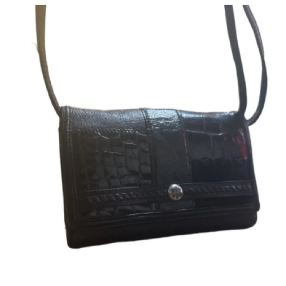 Brighton large wallet crossbody leather multimedia bag checkbook holder
